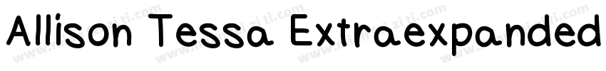 Allison Tessa Extraexpanded Extra字体转换